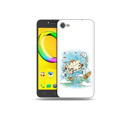 Чехол MyPads Tocco для Alcatel A5 Счастливый чемодан (PT67387.664.166)