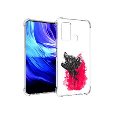 Чехол MyPads Tocco для Vivo Z6 медведь в дымке (PT226976.399.463)