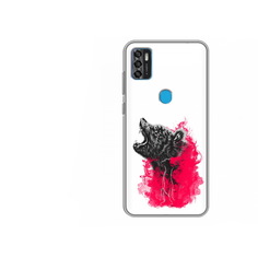 Чехол MyPads Tocco для ZTE Blade A7s 2020 медведь в дымке (PT158171.472.463)