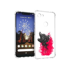 Чехол MyPads Tocco для Google Pixel 3 XL медведь в дымке