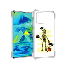 Чехол MyPads Tocco для Samsung Galaxy S10 Lite прикольный робот (PT143840.502.557)