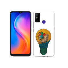 Чехол MyPads Tocco для Tecno Spark 6 GO кит в лампочке с парусами