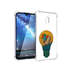 Чехол MyPads Tocco для Nokia 2.2 кит в лампочке с парусами (PT134721.103.387)