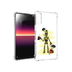 Чехол MyPads Tocco для Sony Xperia L4 прикольный робот (PT227010.235.557)