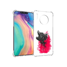 Чехол MyPads Tocco для Huawei Mate 30 медведь в дымке