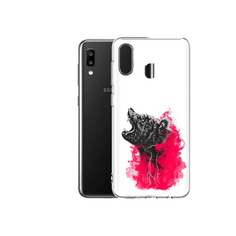 Чехол MyPads Tocco для Samsung Galaxy A20 медведь в дымке