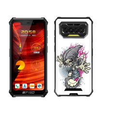 Чехол MyPads нарисованный скелет на скейт борде для Oukitel F150 Bison 2021
