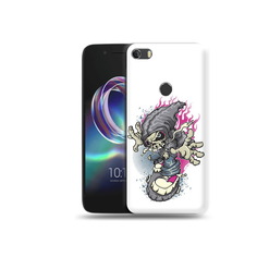 Чехол MyPads Tocco для Alcatel Idol 5 нарисованный скелет на скейт борде (PT82010.678.512)