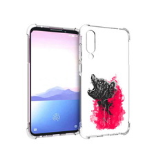 Чехол MyPads Tocco для Meizu 16XS медведь в дымке (PT136345.89.463)