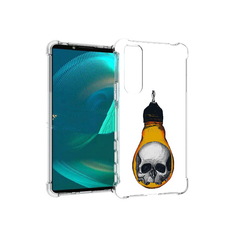 Чехол MyPads Tocco для Sony Xperia 5 III череп в лампочке (PT172137.231.676)