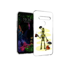 Чехол MyPads Tocco для LG G8 прикольный робот (PT135945.76.557)