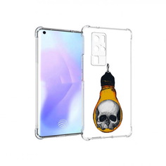 Чехол MyPads Tocco для Vivo X50 Pro череп в лампочке (PT226970.404.676)