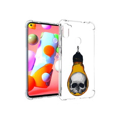 Чехол MyPads Tocco для Samsung Galaxy A11 череп в лампочке (PT149913.480.676)