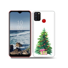 Чехол MyPads Tocco для BQ 6631G Surf Елка новогодняя с подарками акварель