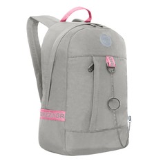 Рюкзак женский GRIZZLY RXL-327-2, серый - розовый