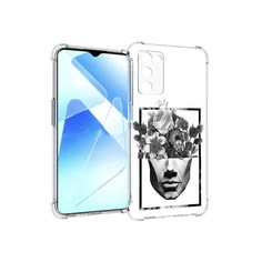 Чехол MyPads Tocco для Infinix Zero X Pro черно белая ваза в абстракции