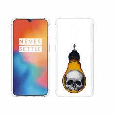 Чехол MyPads Tocco для OnePlus 6T череп в лампочке