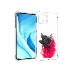 Чехол MyPads Tocco для Xiaomi Mi 11 Lite медведь в дымке (PT159462.256.463)