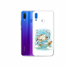 Чехол MyPads Tocco для Honor Play Счастливый чемодан