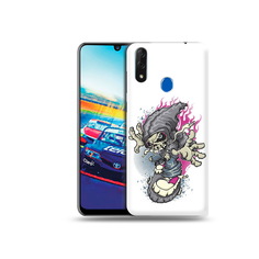 Чехол MyPads Tocco для ZTE Blade V10 нарисованный скелет на скейт борде (PT136503.455.512)