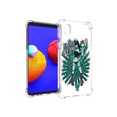 Чехол MyPads Tocco для Samsung Galaxy A01 Core нарисованная девушка в татуировках