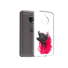 Чехол MyPads Tocco для Motorola Moto E4 медведь в дымке (PT99977.370.463)