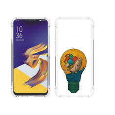 Чехол MyPads Tocco для Asus ZenFone 5 кит в лампочке с парусами