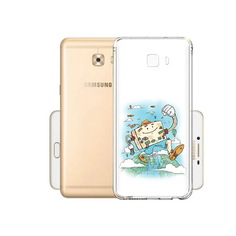 Чехол MyPads Tocco для Samsung Galaxy C9 Pro Счастливый чемодан