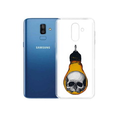 Чехол MyPads Tocco для Samsung Galaxy J8 череп в лампочке (PT226929.592.676)