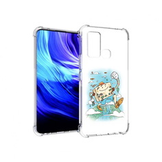Чехол MyPads Tocco для Vivo Z6 Счастливый чемодан (PT226976.399.166)