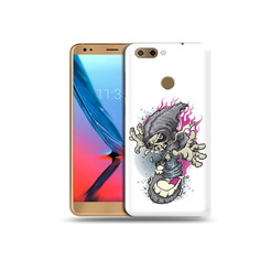 Чехол MyPads Tocco для ZTE Blade V9 нарисованный скелет на скейт борде (PT106427.464.512)