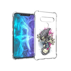 Чехол MyPads Tocco для LG G8 нарисованный скелет на скейт борде (PT135945.77.512)