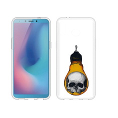 Чехол MyPads Tocco для Samsung Galaxy A6s череп в лампочке (PT123850.597.676)
