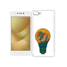 Чехол MyPads Tocco для Asus ZenFone 4 Max кит в лампочке с парусами