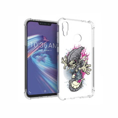 Чехол MyPads Tocco для Asus ZenFone Max M2 (ZB633KL) нарисованный скелет на скейт борде