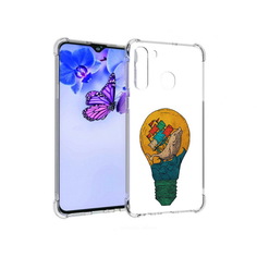 Чехол MyPads Tocco для Samsung Galaxy A21 кит в лампочке с парусами (PT226904.547.387)