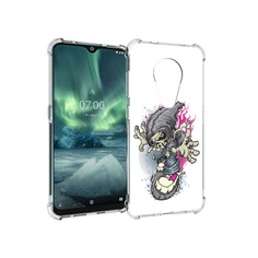 Чехол MyPads Tocco для Nokia 7.2 нарисованный скелет на скейт борде (PT139171.105.512)