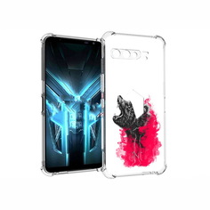 Чехол MyPads Tocco для Asus ROG Phone 3 медведь в дымке
