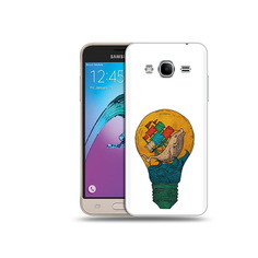 Чехол MyPads Tocco для Samsung Galaxy J3 (2016) кит в лампочке с парусами