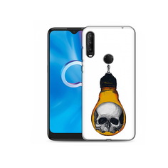 Чехол MyPads Tocco для Alcatel 1S (2020) 5028Y череп в лампочке (PT145668.665.676)