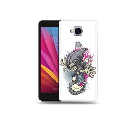 Чехол MyPads Tocco для Honor 5X нарисованный скелет на скейт борде (PT24996.45.512)