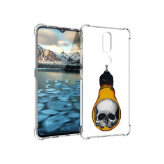 Чехол MyPads Tocco для Nokia 2.4 череп в лампочке (PT227049.107.676)