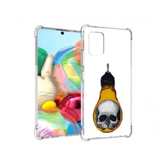 Чехол MyPads Tocco для Samsung Galaxy A71 череп в лампочке (PT226912.529.676)