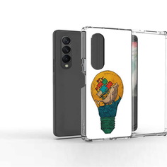 Чехол MyPads Tocco для Samsung Galaxy Z Fold2 кит в лампочке с парусами