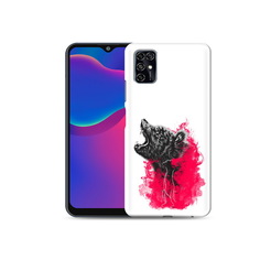 Чехол MyPads Tocco для ZTE Blade V2020 Smart медведь в дымке (PT156449.459.463)