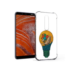 Чехол MyPads Tocco для Nokia 3.1 Plus кит в лампочке с парусами (PT121397.96.387)