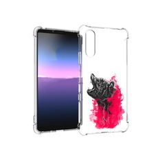 Чехол MyPads Tocco для Sony Xperia 10 III медведь в дымке (PT161504.223.463)