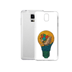 Чехол MyPads Tocco для Samsung Galaxy Note Edge кит в лампочке с парусами