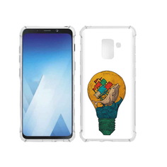 Чехол MyPads Tocco для Samsung Galaxy A5 (2018) кит в лампочке с парусами