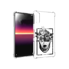 Чехол MyPads Tocco для Sony Xperia L4 черно белая ваза в абстракции (PT227010.235.678)